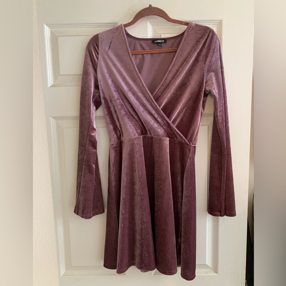 Velvet mini dress